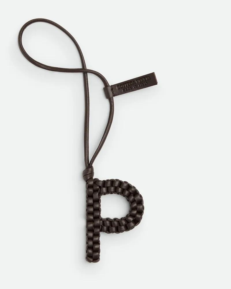 Bottega Veneta Buchstabe P-charm - Braun - Herren - 100 % Lammleder Braun
