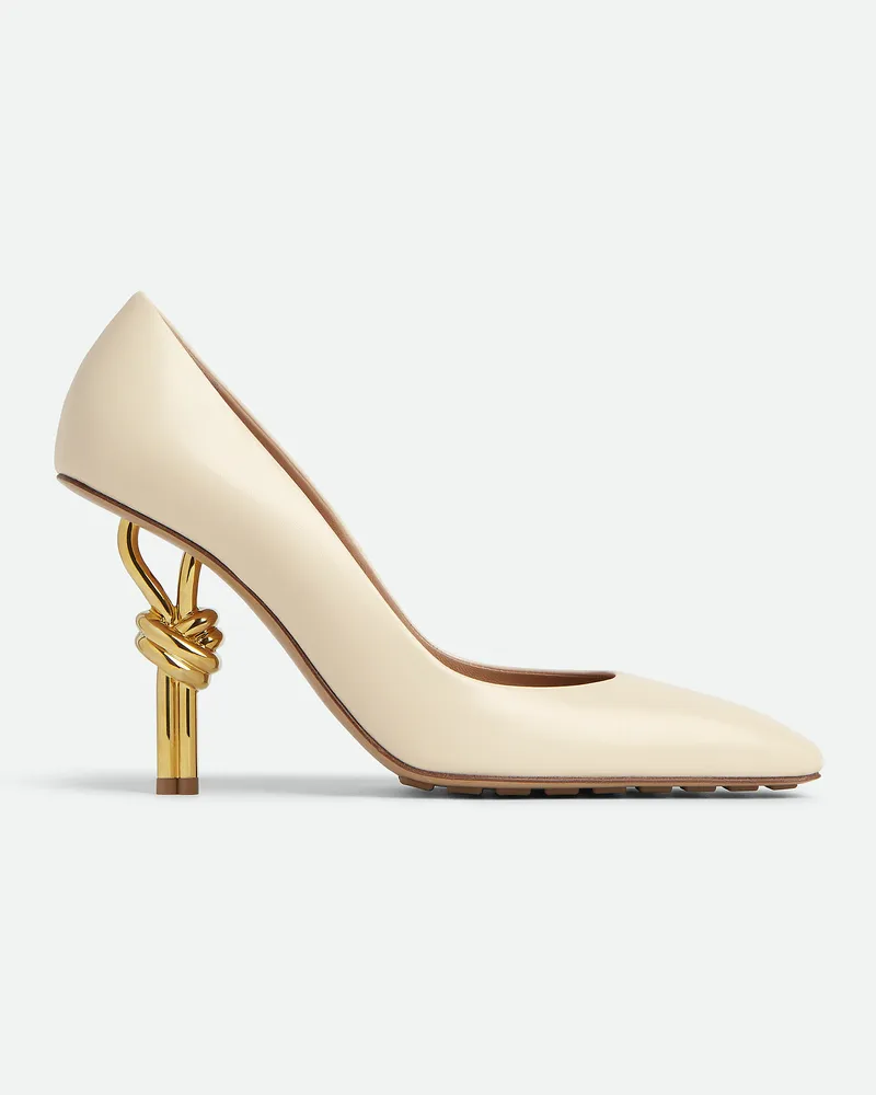 Bottega Veneta Knot Pumps - Weiss - Damen 100% Lammleder Weiss