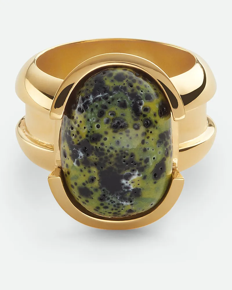 Bottega Veneta Kleiner Ellipse Keramikring Yellow