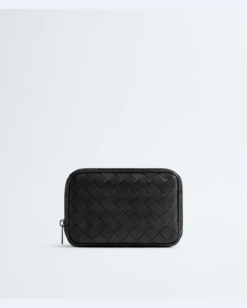 Bottega Veneta Kleiner Intrecciato Organizer - Schwarz - Herren - 100 % Kalbsleder Schwarz