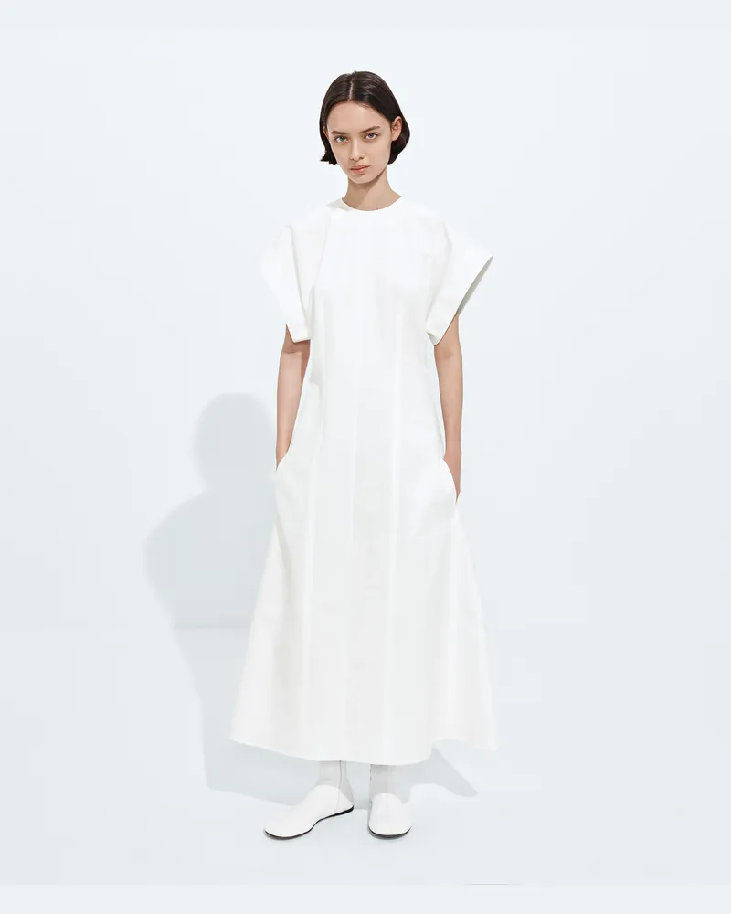 Bottega Veneta Kleid aus kompakter Baumwolle-Weiss - Damen Weiss