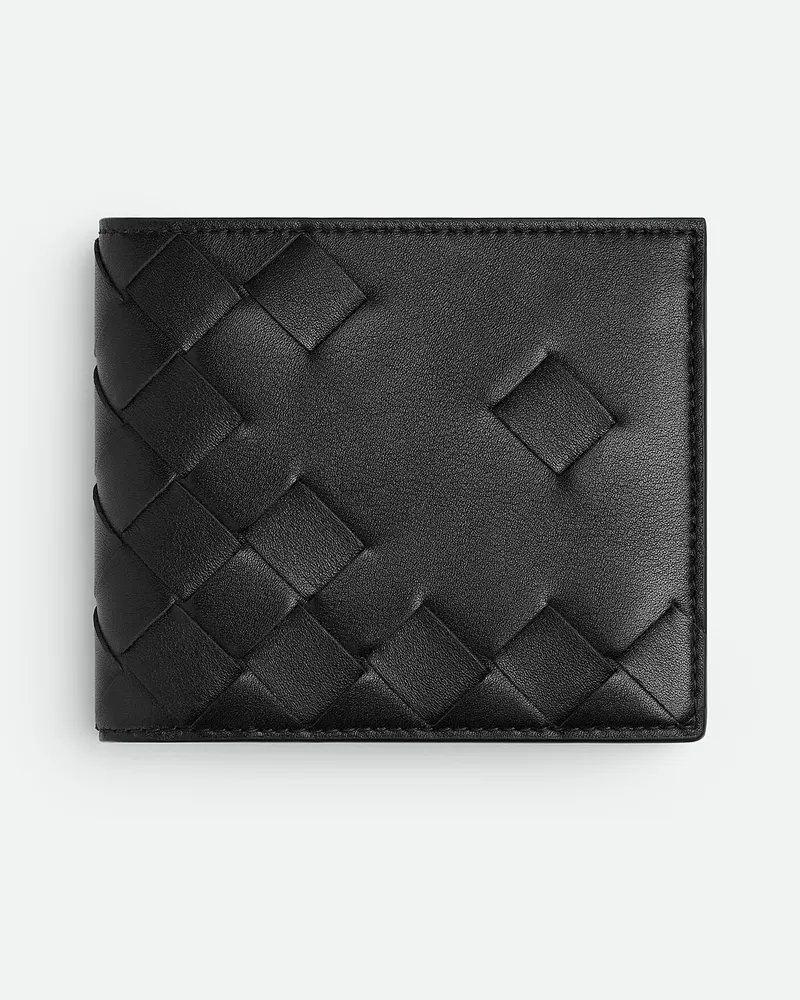 Bottega Veneta Intrecciato Bi-fold Portemonnaie Mit Münzfach - Schwarz - Herren Schwarz