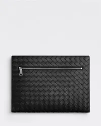 Bottega Veneta Intrecciato Dokmentenmappe Black