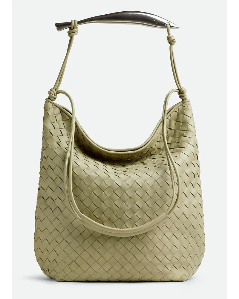 Bottega Veneta Sardine Hobo Bag Travertine