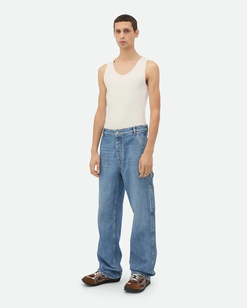 Bottega Veneta Vintage Indigo Cargojeans Mid