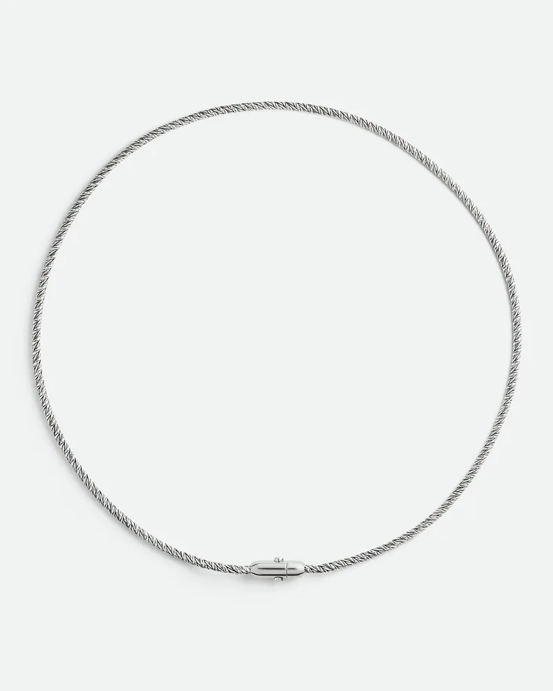 Bottega Veneta Intreccio Halskette - Silber - Herren - 100 % Sterlingsilber Silber
