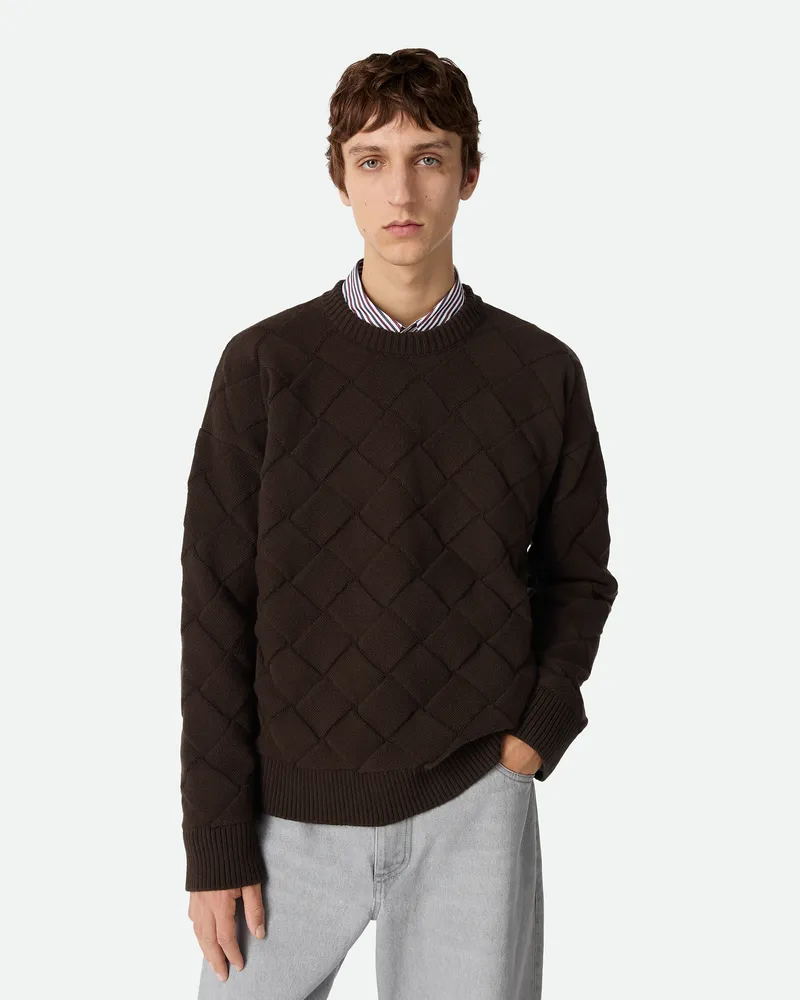 Bottega Veneta Intrecciato Pullover Aus Wolle Double