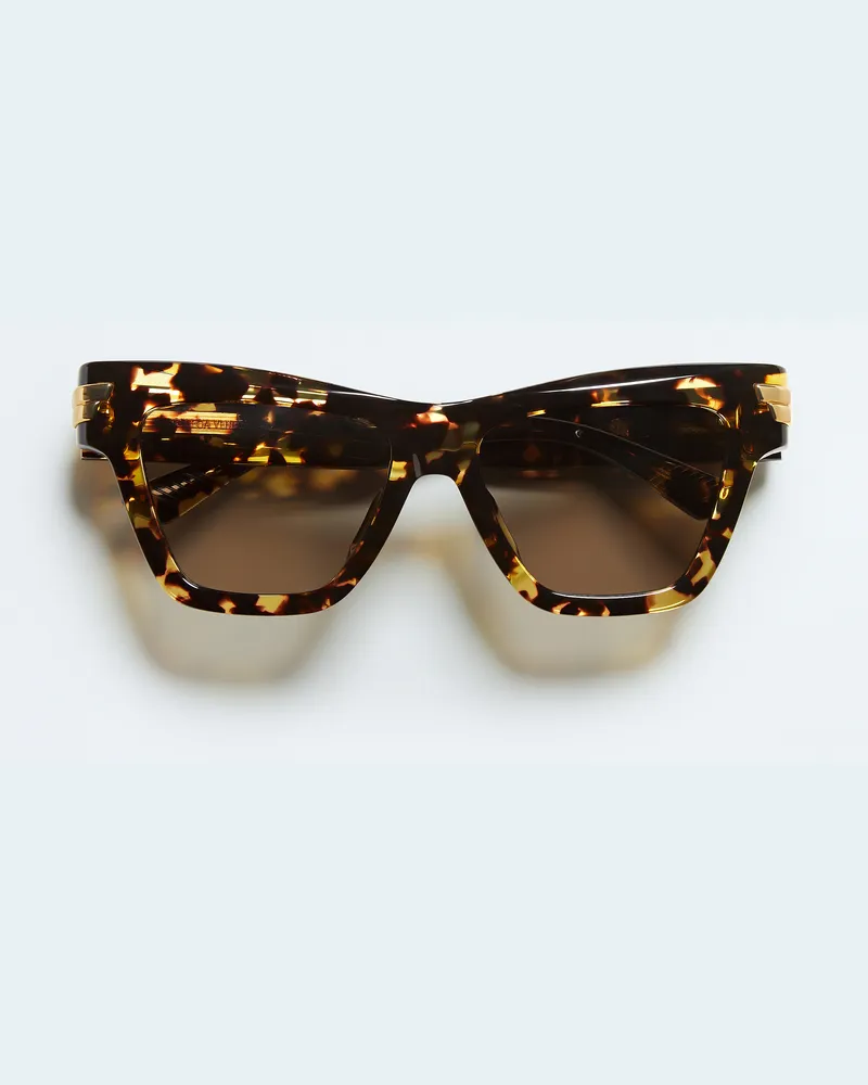 Bottega Veneta Mitre Cat-Eye Sonnenbrille-Braun - Unisex Braun