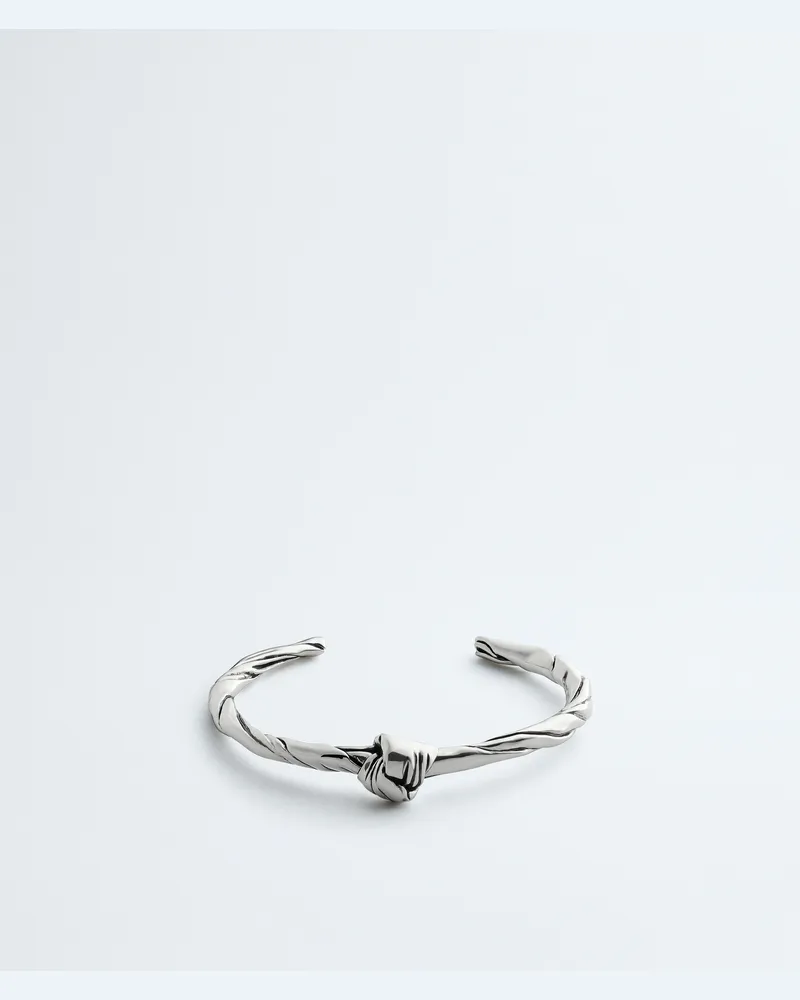Bottega Veneta Kleiner Knot Armreif-Silber - Damen Silber