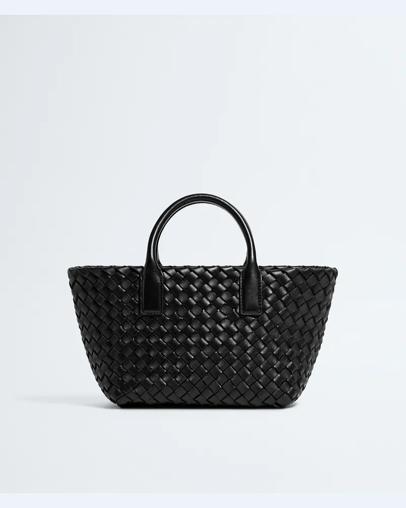 Bottega Veneta Mini Cabat - Schwarz - Unisex - 100 % Lammleder Schwarz