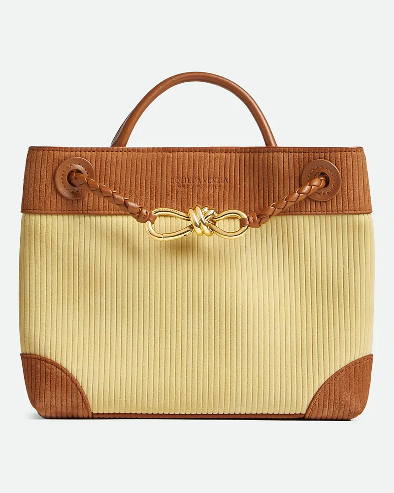 Bottega Veneta Kleine Andiamo - Beige - Damen - 100% Kalbsleder Beige