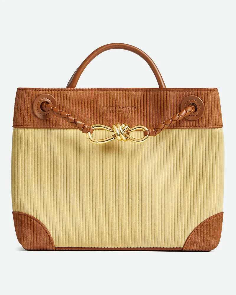 Bottega Veneta Kleine Andiamo - Beige - Damen - 100% Kalbsleder Beige