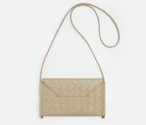 Solstice Handy-hülle - Beige - Damen - 100 % Kalbsleder