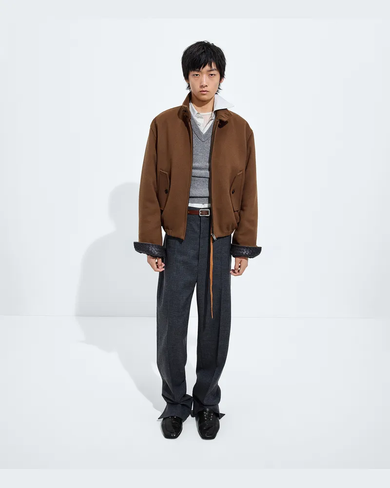 Bottega Veneta Blouson aus Wolle und Kaschmir-Braun - Herren Braun