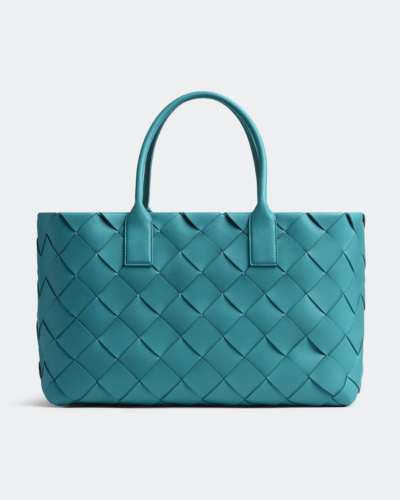 Bottega Veneta Maxi Tote Intreccio - Blau - Unisex - 100% Lammleder Blau