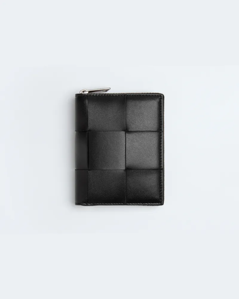 Bottega Veneta Portemonnaie Mit Zip - Schwarz - Herren - 100% Kalbsleder Schwarz
