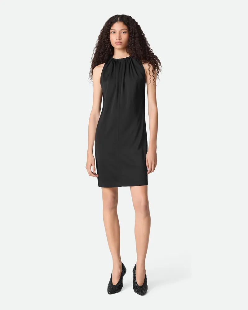 Bottega Veneta Kleid Aus Viskosesatin - Schwarz - Damen Viskose & Elasthan Schwarz