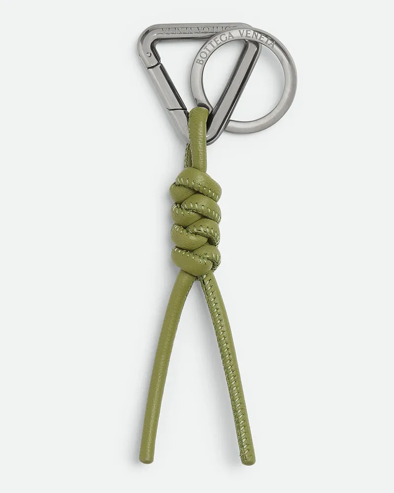 Bottega Veneta Triangle Key Ring Matcha