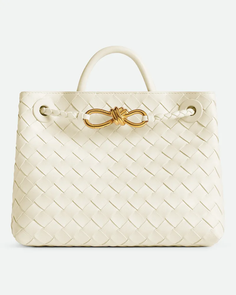 Bottega Veneta Kleine Andiamo - Weiss - Damen - 100 % Lammleder Weiss