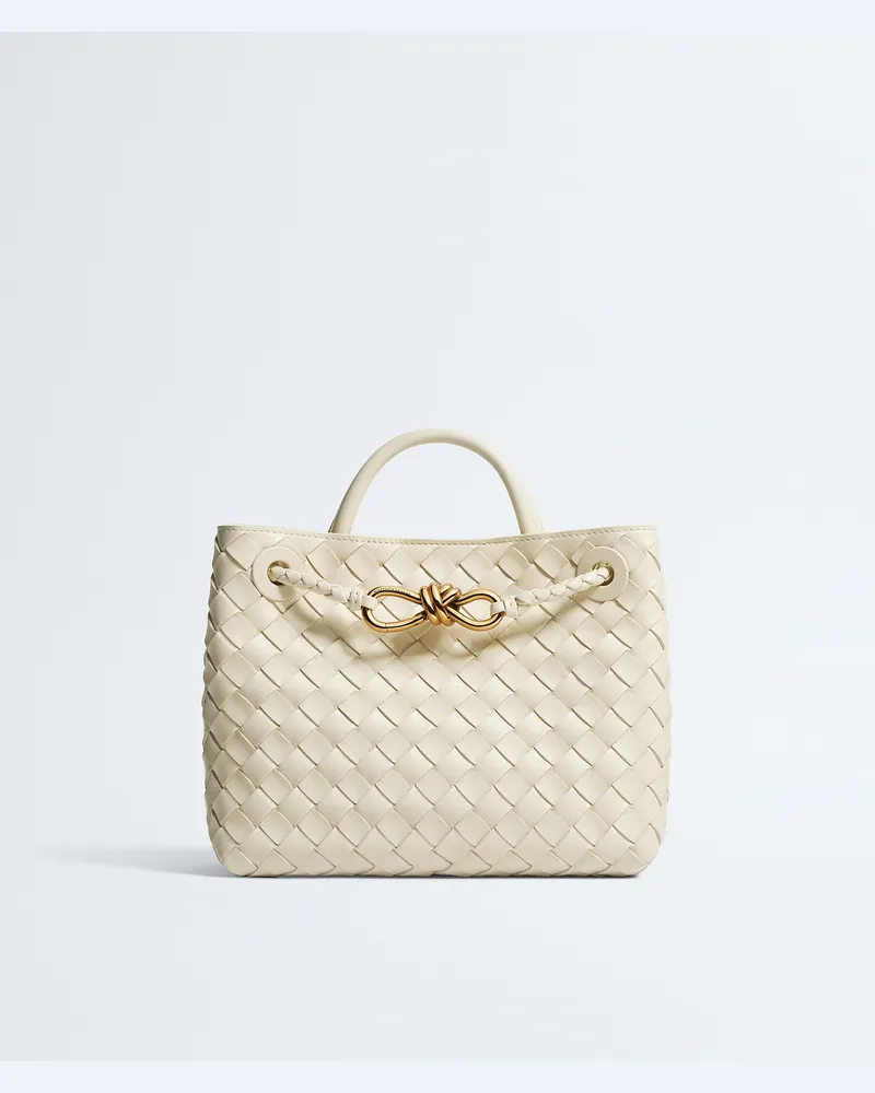 Bottega Veneta Kleine Andiamo - Weiss - Damen - 100 % Lammleder Weiss