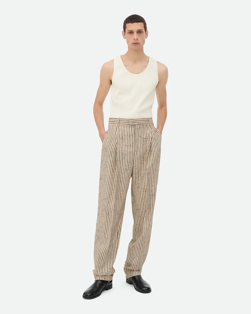Bottega Veneta Hose Aus Geknüpfter Viskose Und Seide - Beige - Herren Viskose, Seide & Polyester Beige