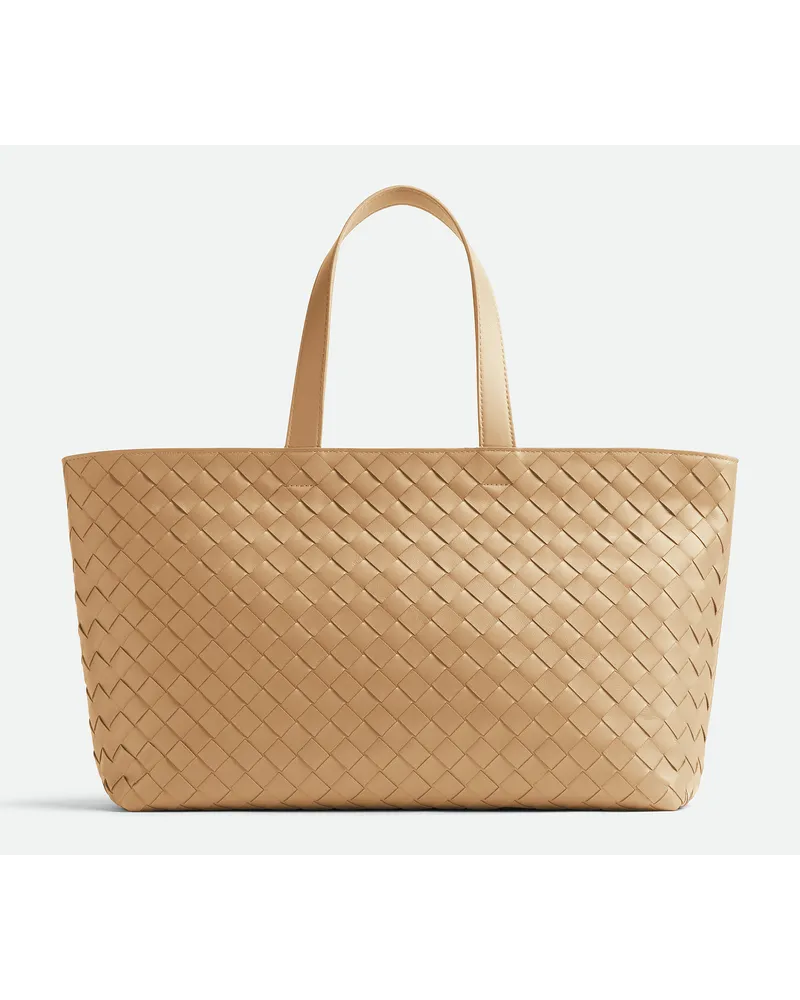 Bottega Veneta Intrecciato Tote Bag Almond