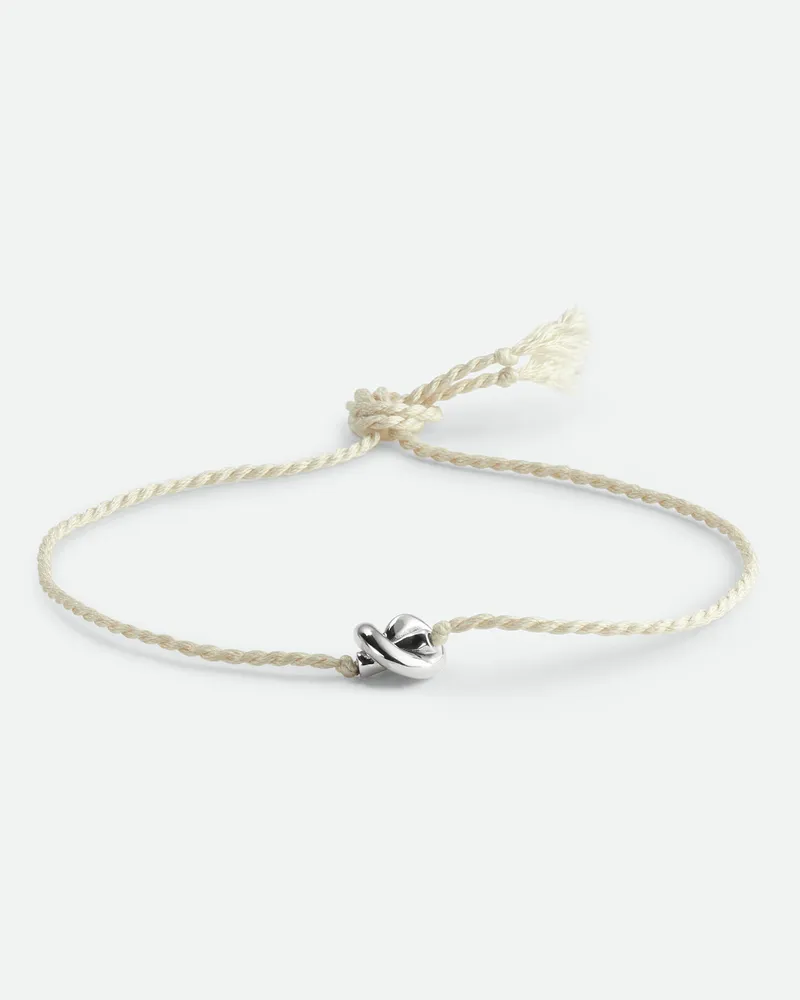 Bottega Veneta Freundschaftsarmband - Weiss - Unisex 50 % Seide & 50 % Sterlingsilber Weiss