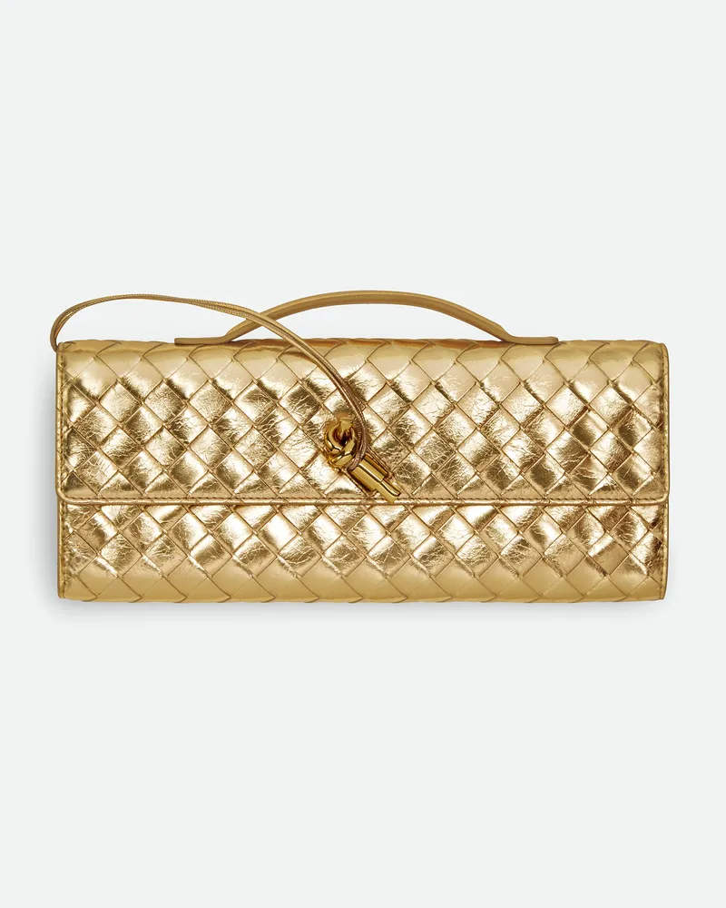 Bottega Veneta Andiamo Cltch Gold