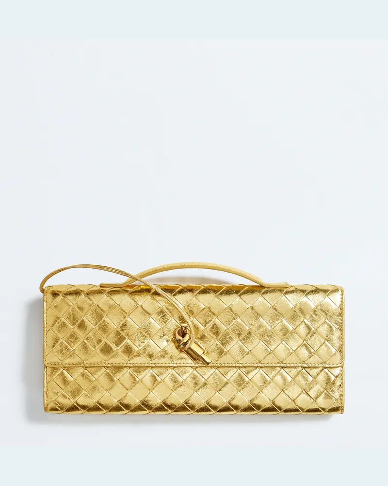 Bottega Veneta Andiamo Clutch - Gold - Damen - 100% Lammleder Gold