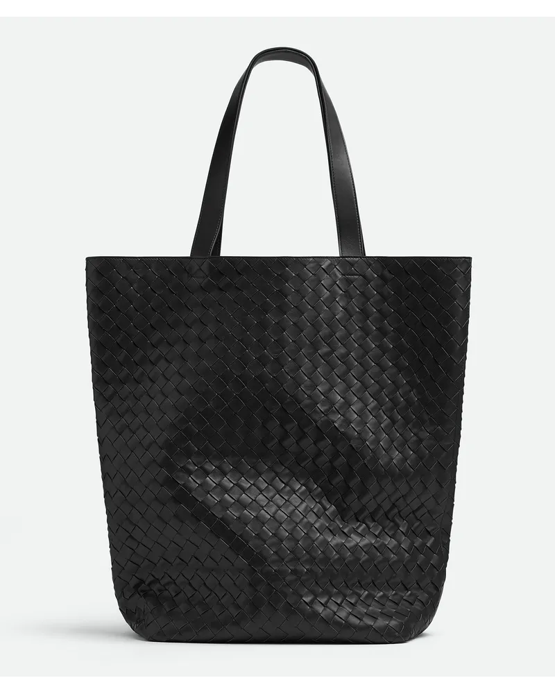 Bottega Veneta Große Intrecciato Northsoth Tote Bag Black