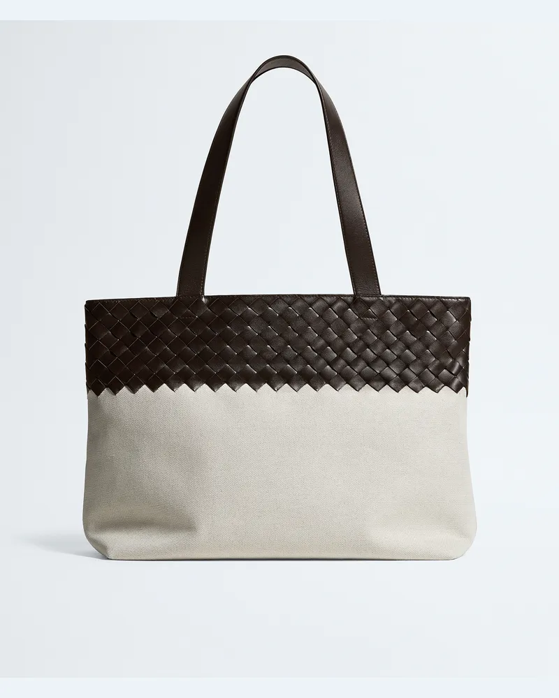 Bottega Veneta Kleine Intrecciato Tote mit Zip-Beige - Herren Beige