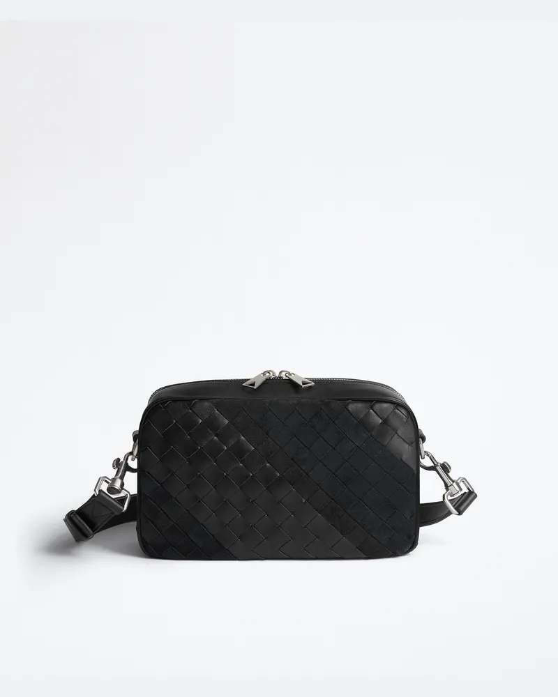 Bottega Veneta Kleine Intrecciato Camera Bag-Schwarz - Herren Schwarz