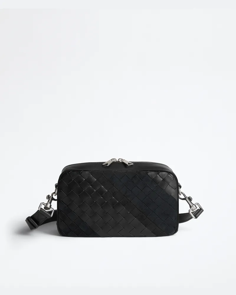 Bottega Veneta Kleine Intrecciato Camera Bag-Schwarz - Herren Schwarz