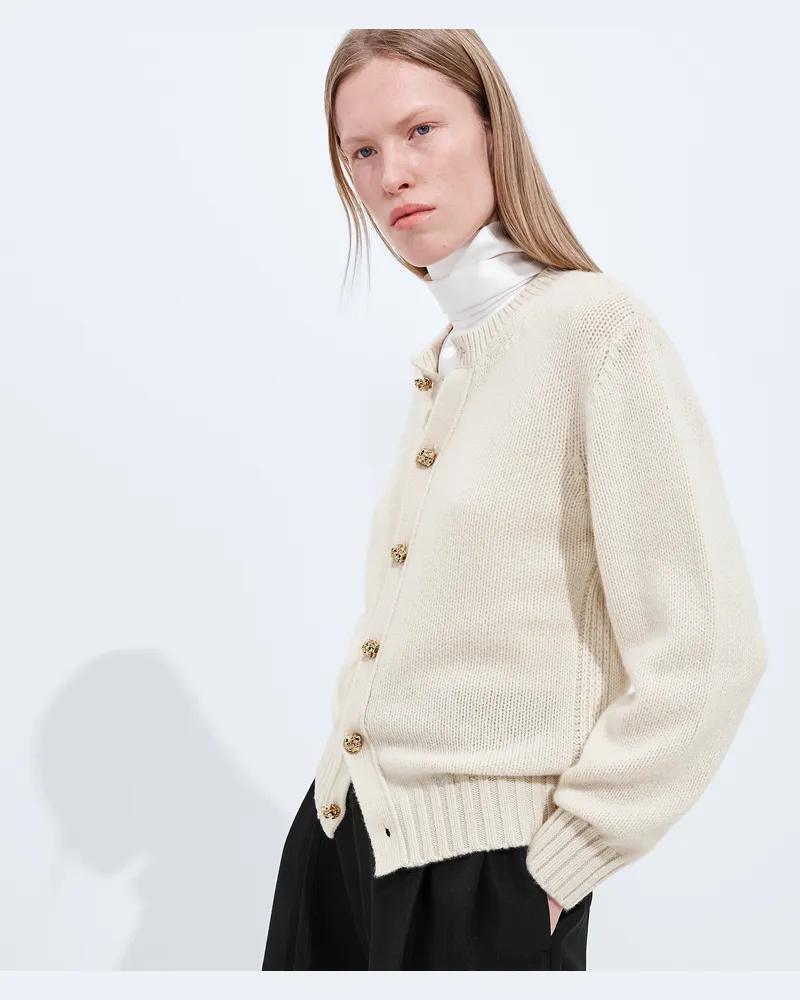 Bottega Veneta Kaschmir-cardigan - Beige - Damen 100 % Kaschmir Beige