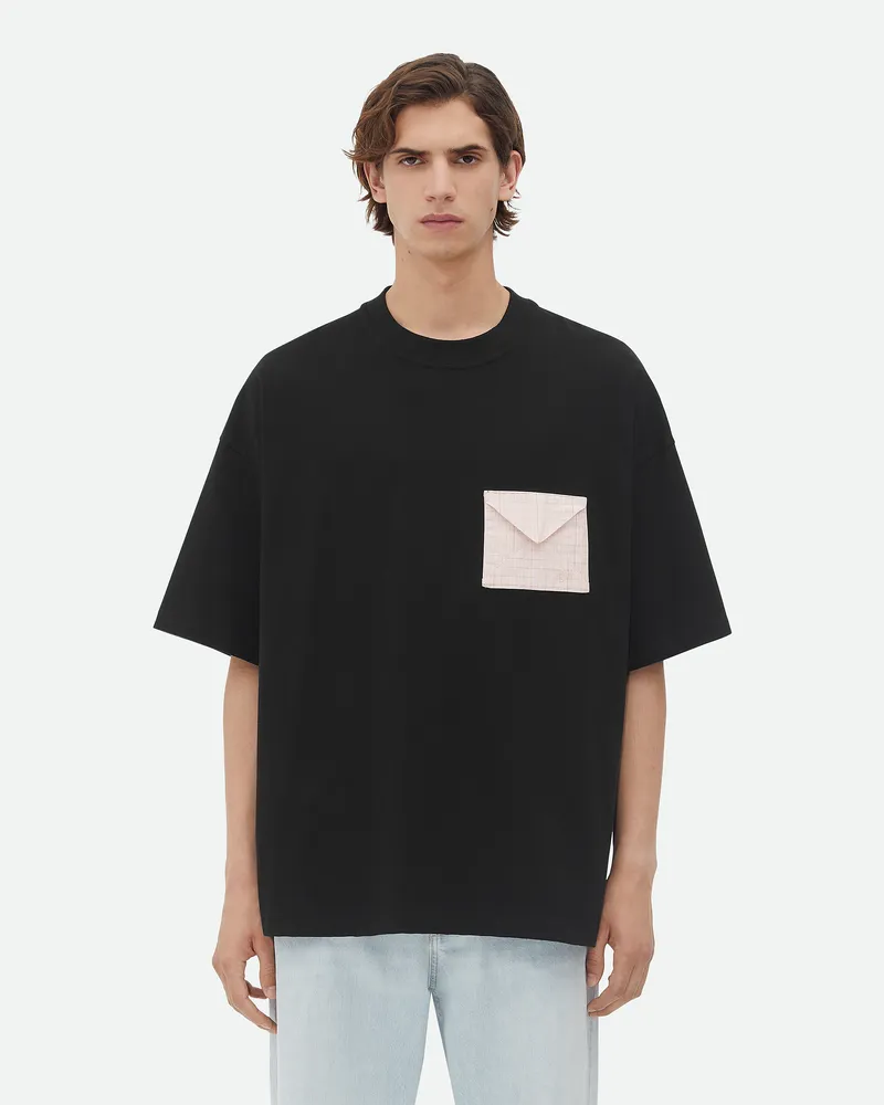 Bottega Veneta Oversizetshirt Aus Pimabaumwojersey Black