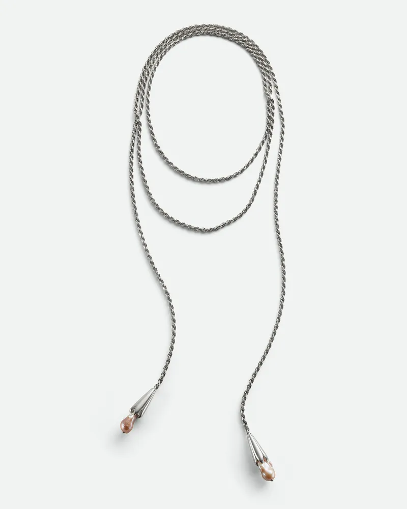 Bottega Veneta Pearl Schalcollier Natural