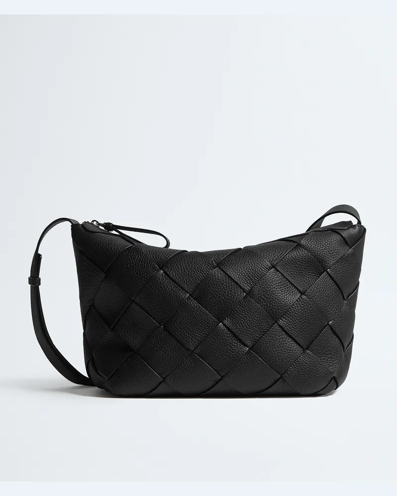 Bottega Veneta Diago Hobo - Schwarz - Herren - 100% Kalbsleder Schwarz