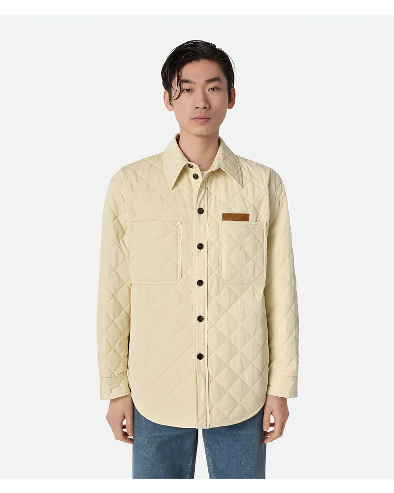 Bottega Veneta Gestepptes Overshirt Aus Baumwolle - Weiss - Herren 79 % Baumwolle & 21 % Polyamid Weiss