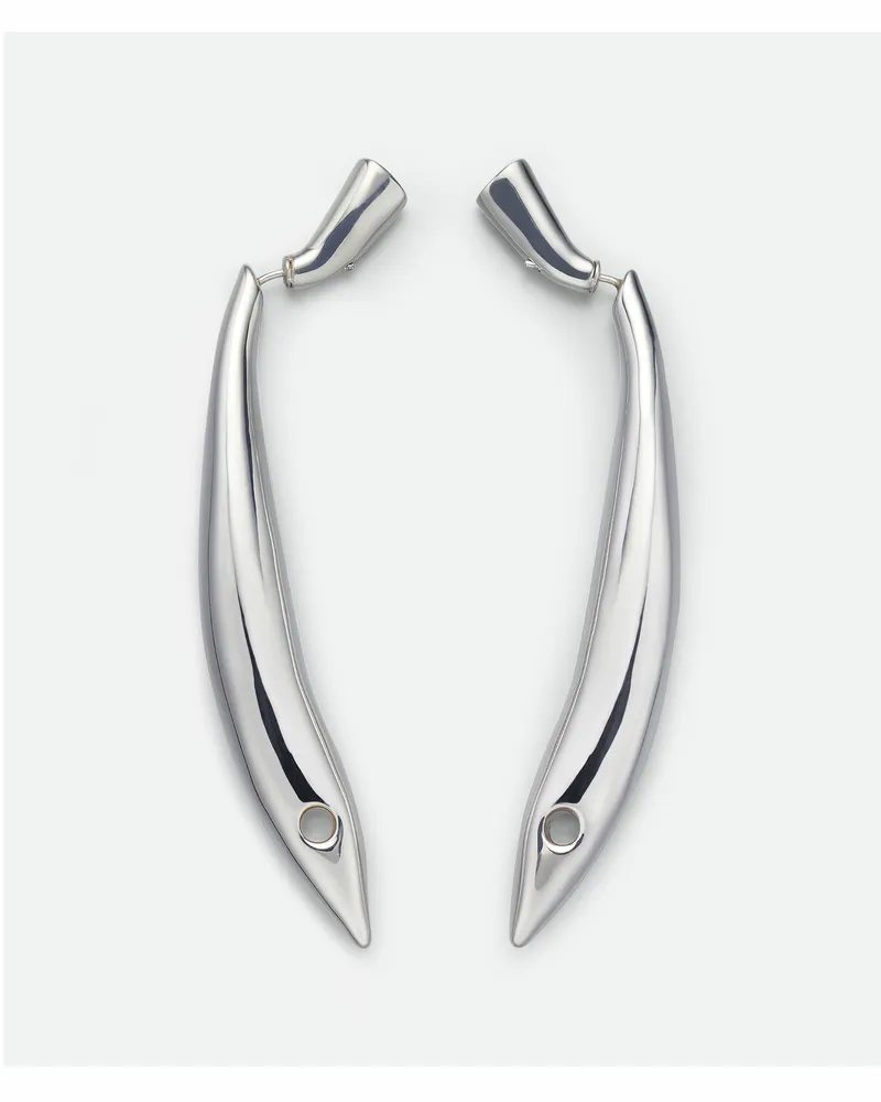 Bottega Veneta Sardine Ohrringe - Silber - Damen - 925er Sterlingsilber Silber