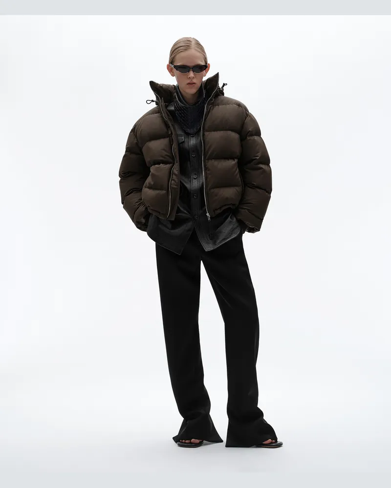 Bottega Veneta Pufferjacke aus Baumwoll- und Nylon-Twill-Braun - Damen Braun