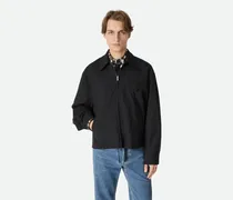 Kimono-Blouson aus feiner Wolle-Grau - Herren
