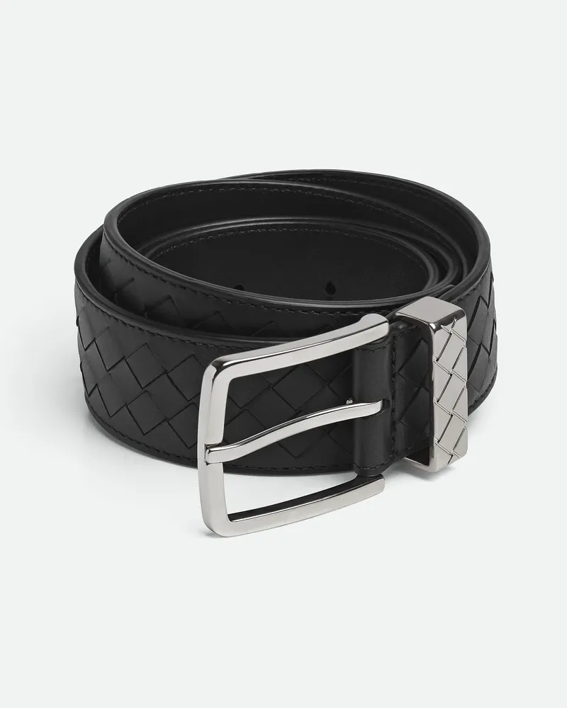 Bottega Veneta Intreccio Loop Gürtel - Schwarz - Herren Schwarz