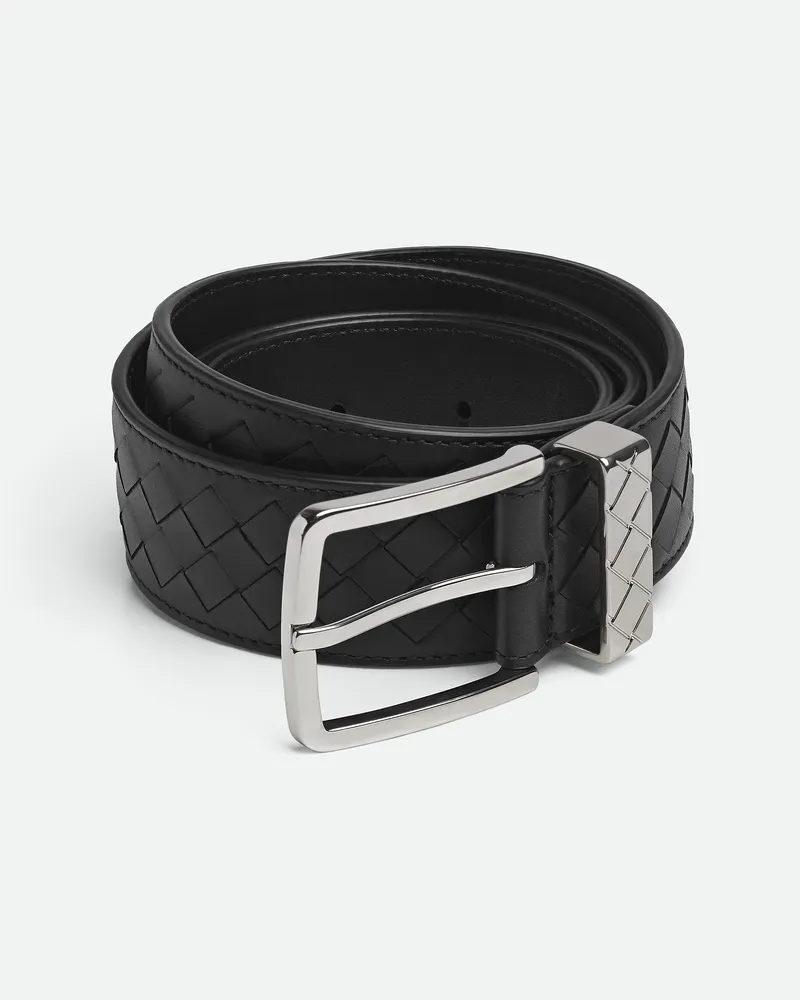 Bottega Veneta Intreccio Loop Gürtel-Schwarz - Herren Schwarz