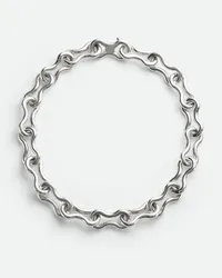 Bottega Veneta Nest Chain Halskette Silver