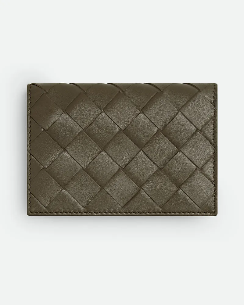 Bottega Veneta Intrecciato Visitenkartenetui Cypress