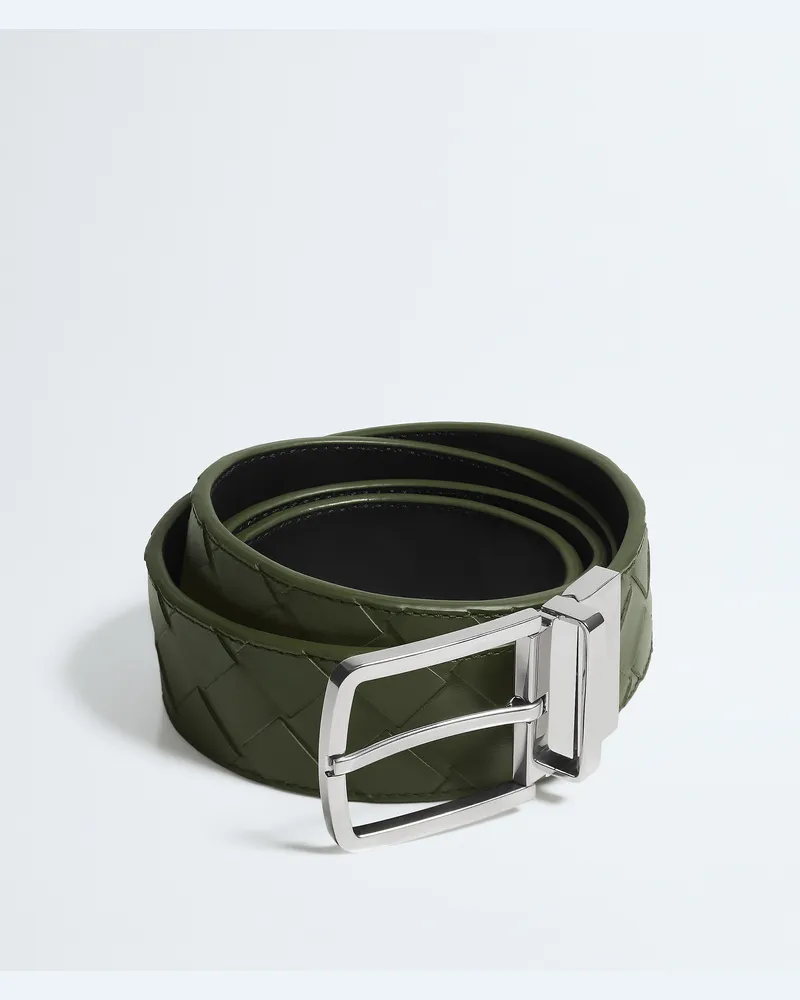 Bottega Veneta Intrecciato Wendegürtel-Grün - Herren Grün
