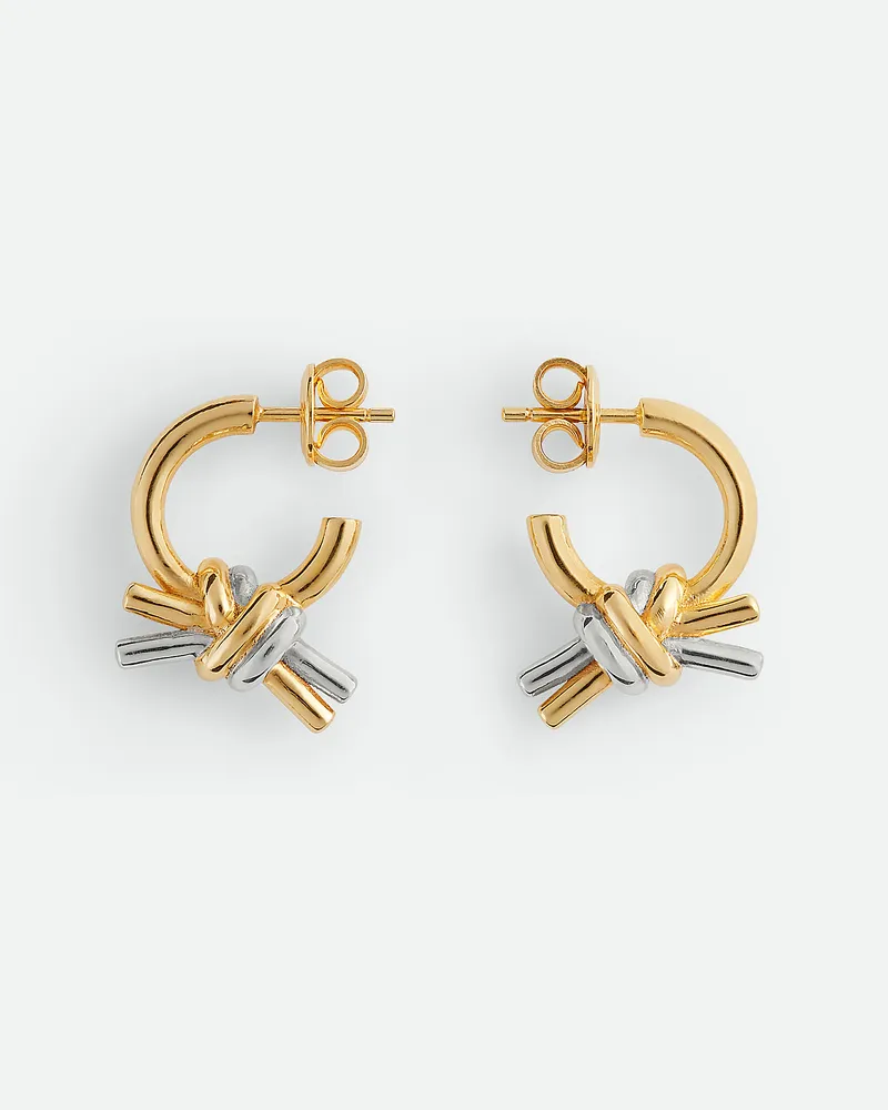 Bottega Veneta Knot Ohrringe Silver