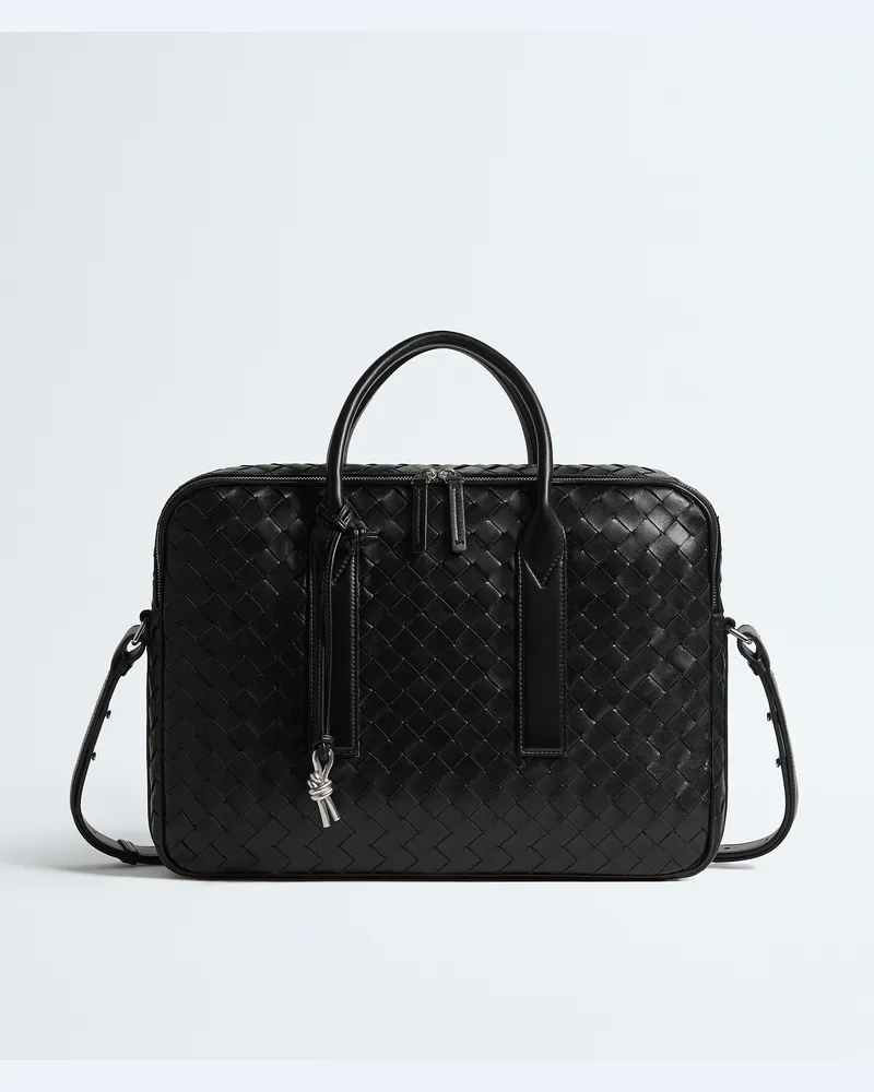 Bottega Veneta Getaway Aktentasche - Schwarz - Herren - 100 % Kalbsleder Schwarz