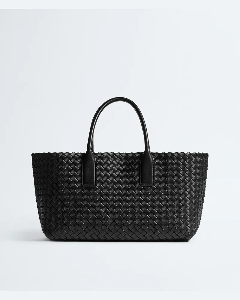 Bottega Veneta Kleine Cabat - Schwarz - Unisex - 100% Lammleder Schwarz