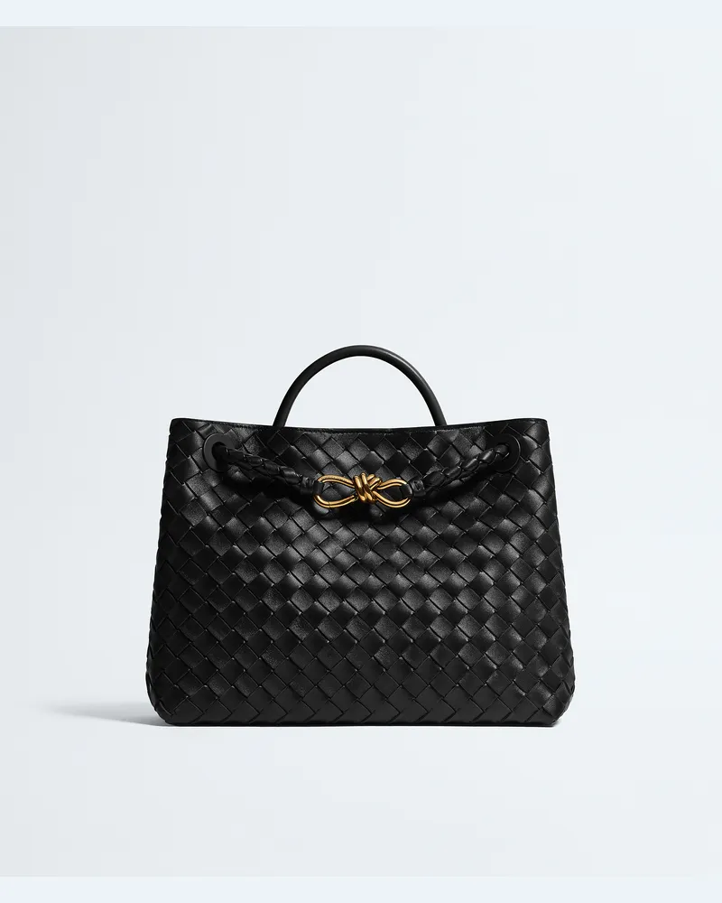 Bottega Veneta Andiamo - Schwarz - Damen - 100 % Lammleder Schwarz
